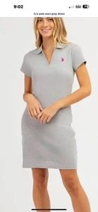 U.S Polo Assn Women's Tipped Polo Dress Size M - Picture 1 of 1
