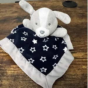 Carters Child Of Mine Navy Blue & White Stars Puppy Dog Love - Picture 1 of 6