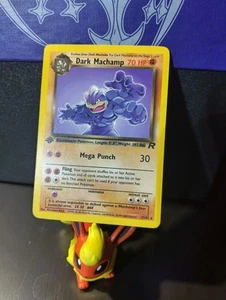 Dark Machamp #27/82 Team Rocket Non Holo, 1ª Edición, LP - Imagen 1 de 4