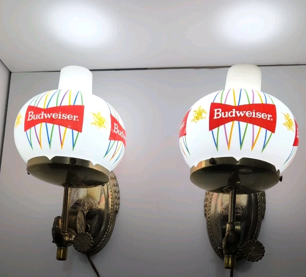 Beer Sconce In Collectible Budweiser Signs & Tins for sale | eBay