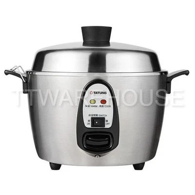 [US] NUEVO TATUNG TAC-06I-NM 6 TAZAS todo acero inoxidable olla arrocera AC110V EE. UU. (全配) Foto 1 de 4