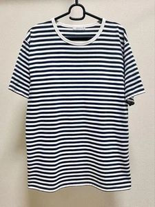 Nanamica Coolmax Striped T-Shirt L Cotton Poly Japan Made JAPAN - Picture 1 of 10