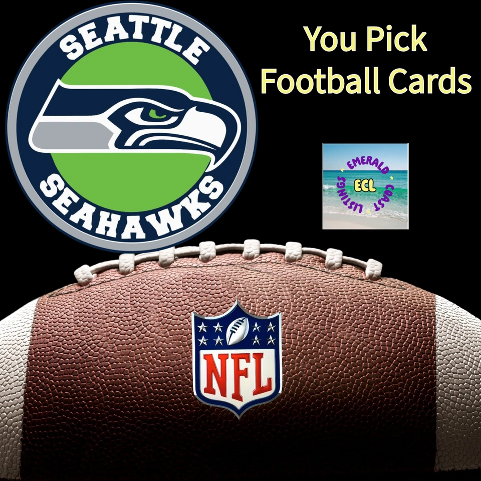 Seattle Seahawks NFL Football Team Trading Cards (You Pick Your Cards) - Image 1 of 1