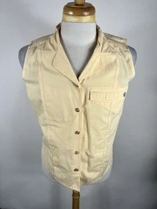 Ex Officio Woman’s Size L Sleeveless Button Up Top/3831 - Foto 1 di 5
