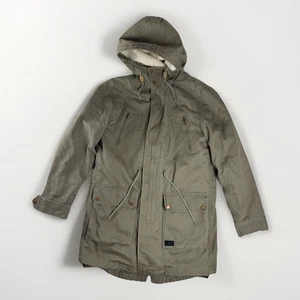 WESC Military Parka Fishtail M-1951 Sherpa Liner 2 in 1 Herringbone Olive Herren M - Bild 1 von 24