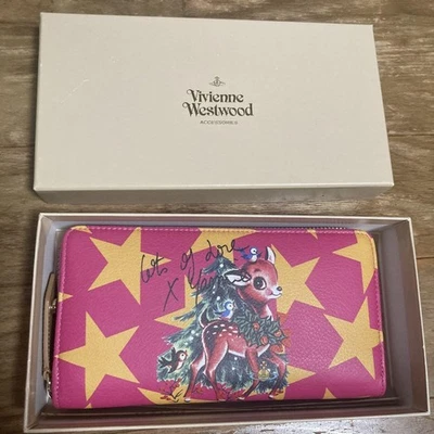 Cartera Larga Vivienne Westwood Patrón Estrella Ciervo Bambi Mujeres Lujo Diseñador Limi Foto 1 de 4