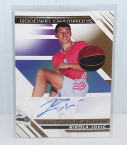 2022 Upper Deck Goodwin Champions Auto Nikola Jovic #A-NJ Rookie Auto RC NICE - Picture 1 of 10