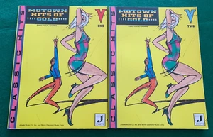 Libro de canciones Motown Hits of Gold Vols. 1 y 2 piano / voz / acordes 1987 - Imagen 1 de 14