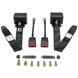 2X Genuine Chrysler Pacifica Mini Passenger Van 3 Point Adjustable Seat Belt - Picture 1 of 8