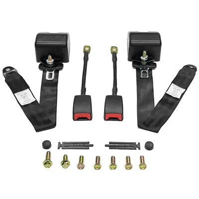 2X Genuine Ford E350 Super Duty Van 3 Point Safety Adjustable Seat Belt Strap - Image 1 of 4