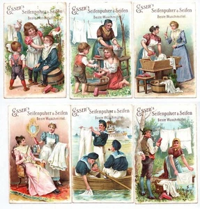 Esser Sammelbilder Seifenpulver Serie Bestes Waschmittel um 1900 Litho - Bild 1 von 2