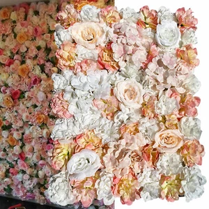 Panel de Pared Flor de Seda Artificial 5 PIEZAS Telón de Fondo Floral Fiesta Boda Decoración - Imagen 1 de 9
