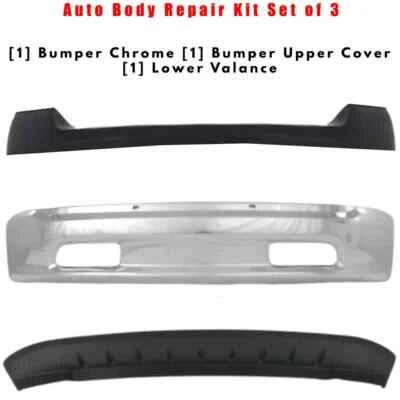 Front Bumper Face Bar Chrome And Lower Valance Kit For 2013-2018 RAM 1500 - Image 1 of 4