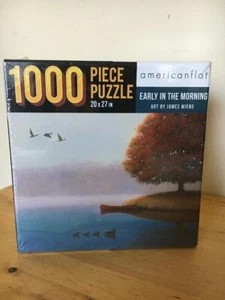 NEU IM KARTON AMERICANFLAT ""EARLY IN THE MORNING"" KUNST VON JAMES WIENS - 1000 PUZZLE - Bild 1 von 2