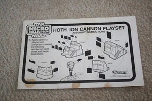Vintage Star Wars Micro Collection Hoth Ion Cannon Instruction Manual Only Y421 - Picture 1 of 3
