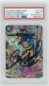 PSA 9 Sean Schemmel SSB Gogeta Critical Combination P-118 FOIL DBS - Picture 1 of 2
