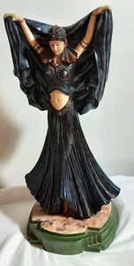 Seven Veils Dancer Statue Objet 'd Elegance Collection - Lifting Cape over Head - Bild 1 von 15