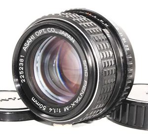 [Near Mint] Pentax SMC PENTAX-M 50mm f/1.4 MF Prime Lens K-Mount From Japan - Picture 1 of 13