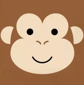 Animal Faces Monkey Lunch Napkins 16 Pack Safari Jungle Party Supplies - Picture 1 of 2