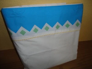 WESTPOINT STEVENS SOUTHWESTERN AQUAMARINE GREEN CALIFORNIA KING/KING FLAT SHEET  - Picture 1 of 7