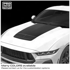 Ford Mustang GT 2024-2025 Hood Blackout Accent Stripe Decal (Choose Color) - Picture 1 of 2