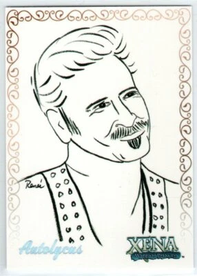 XENA ART & IMAGES RENEE O'CONNOR ART ARTIFEX INSERT TRADING CARD R5 AUTOLYCUS - Image 1 of 2