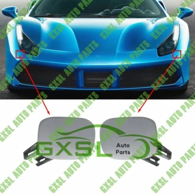 1 Pair For Ferrari 488 GTB Spider Headlight Washer Cover OEM 86709610 86709310 Foto 1 de 4