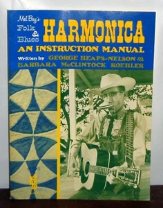 Mel Bay Folk & Blues Harmonica An Instruction Manual 1976 PB - Picture 1 of 5