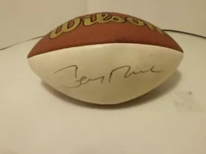 FOOTBALL LEGEND RECEIVER JERRY RICE AUTOGRAPHED FOOTBALL - Picture 1 of 5