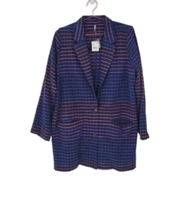 NWT FREE PEOPLE XL Navy Better Together Blazer Women - Picture 1 of 8