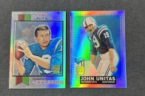 *2000 Topps Cromo Reimpresión #R17 '73 Topps #455 Johnny Unitas ++++ - Imagen 1 de 2