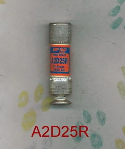 SHAWMUT AMP-TRAP A2D25R FUSIBILE A2D 25R 250 VOLT 25 AMP - Foto 1 di 3