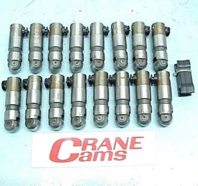 16 Centered .874" Solid Roller Lifters 3.075" Tall Chevy Isky Crane SB Chevy Foto 1 de 4