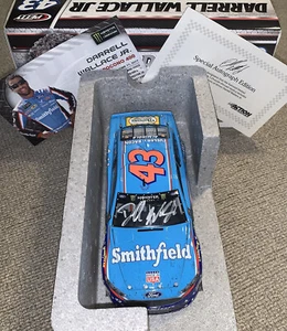 Darrell Bubba Wallace Signed 1:24 2017 Smithfield 1sr Start NASCAR Auto COA - Picture 1 of 4