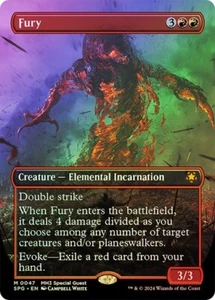 Fury FOIL BORDERLESS - 0047 - Mythic - Special Guests MH3 MTG - Foto 1 di 1
