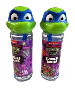 Neu Teenage Mutant Ninja Turtle Flaschen mit Blasen mit Zauberstab Nickelodeon Set 2 - Bild 1 von 8