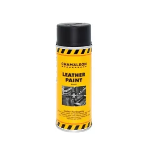 CHAMALEON Aerosol Leather Paint Vernice per Pelle Nero 400ml - Foto 1 di 1
