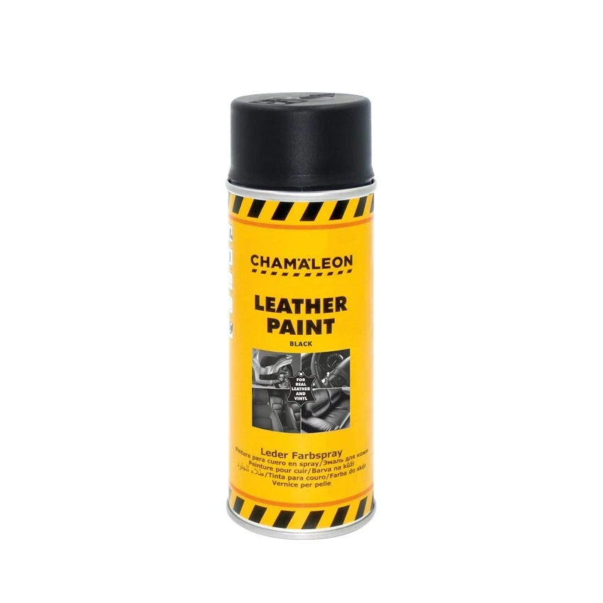 CHAMALEON Aerosol Leather Paint Vernice per Pelle Nero 400ml - Imagen 1 de 1