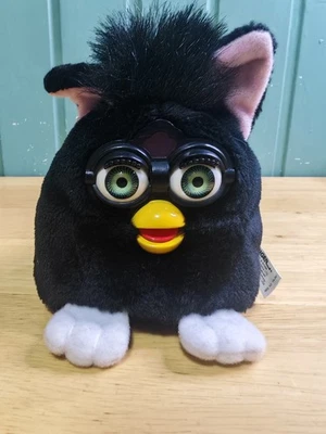 Furby Buddies - 1999 Tiger Electronics 4.5" Soft Beanie Toy - Black - Plush - Image 1 of 4