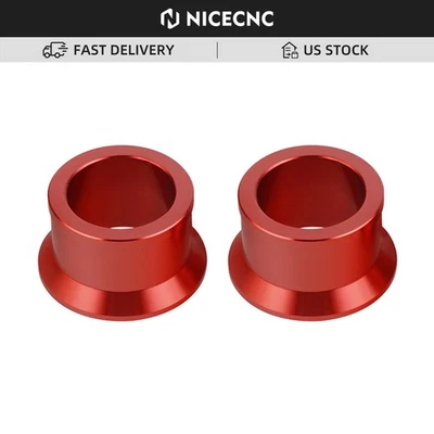 Billet Rear Wheel Spacer Hub Collars For Honda CRF450R CRF450X 2005-2019 2020 - Image 1 of 4