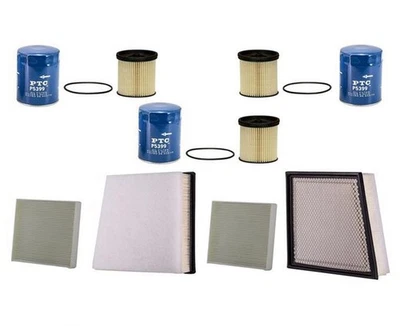 Fuel Air Oil Filters for Chevrolet Silverado 2500 6.6L 17-19 Turbo Diesel - Image 1 of 4