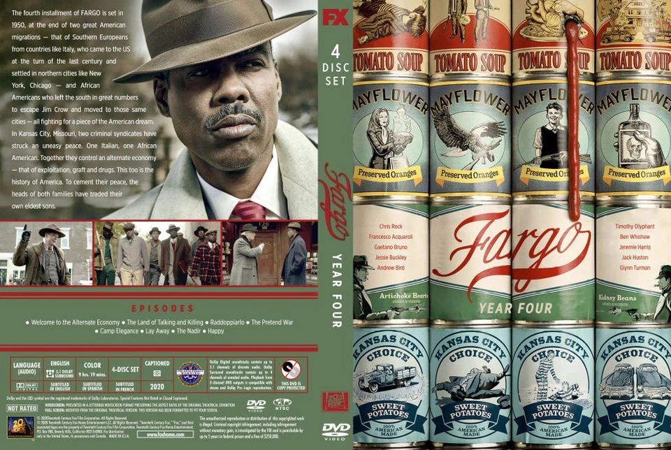 Fargo Complete Season 4 DVD Cover/Case (READDESCRIPTION) Foto 1 de 1