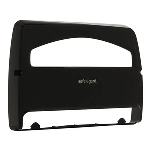 Safe-T-Gard Dispenser coprisedile WC pieghevole 1/2 Georgia-Pacific nero 57748 - Foto 1 di 9