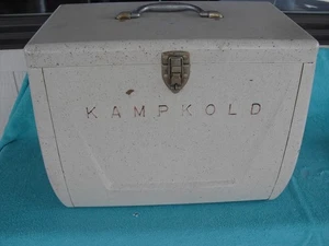 Vintage Kampkold Eistruhe Kühlbox Camping Wohnmobil Airstream 50er Jahre - Bild 1 von 5