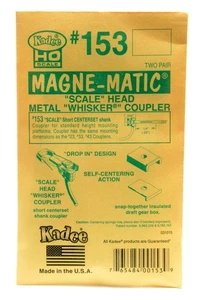 Kadee • 153 • Embrague #153 • Scale Head Whisker Short Centerset • 4 piezas - Imagen 1 de 2