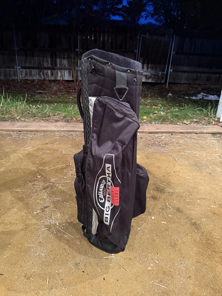 Bolsa de golf Callaway Big Bertha varios bolsillos 4 secciones negra bolsa de carro de pie Foto 1 de 3