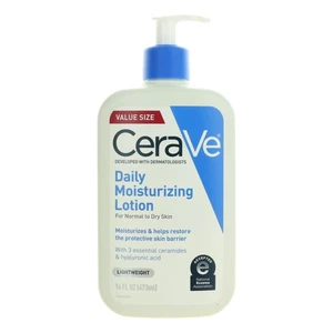 Loción hidratante diaria CeraVe, loción facial y corporal de 16 oz para piel normal a seca - Imagen 1 de 1