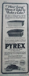 Masterpiece Ad of Yesteryear Lot of (2) - Pyrex Ovenware - 1919 - Bild 1 von 2