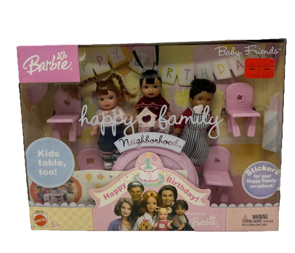 Mattel 2003 Barbie Happy Family Neighborhood Baby Friends 1st Birthday Nikki