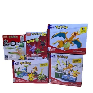 Mega Construx Pokémon (Lot of 5) Charizard Pikachu Umbreon All Brand New Sealed! - Picture 1 of 8